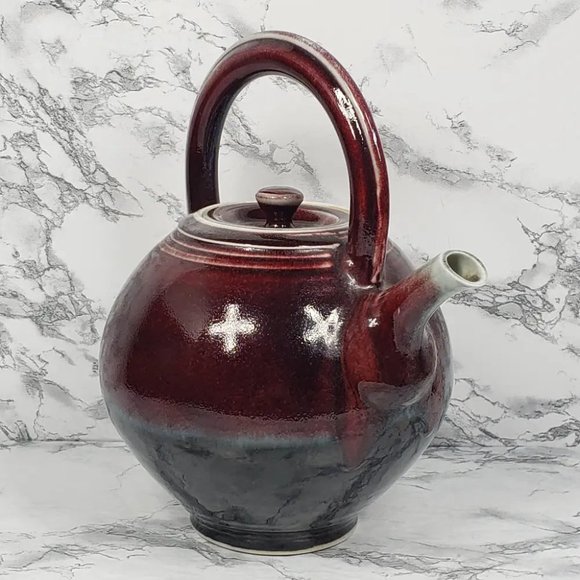 Handmade Teapot Stoneware Pottery Hope Vintage - Picture 2 of 9